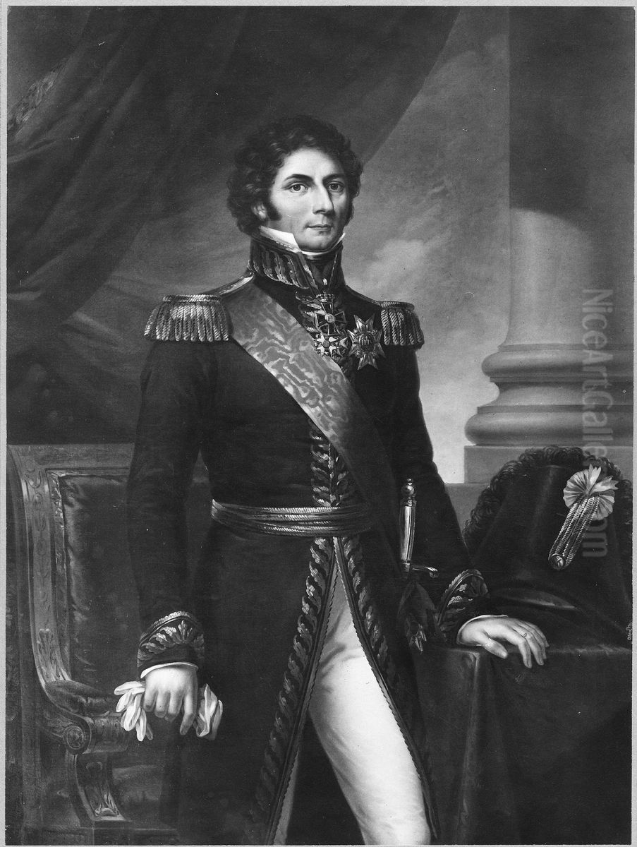 Karl XIV Johan, 1763-1844, kung Oil Painting by Fredric Westin