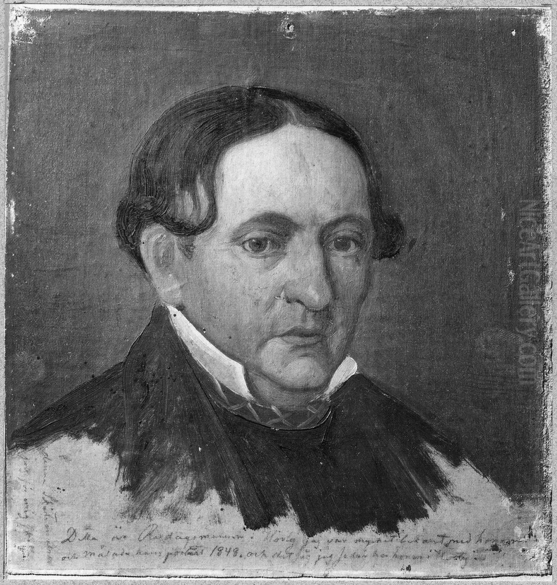 Nils Jeppsson, i Horby, riksdagsman Oil Painting by Bengt Nordenberg