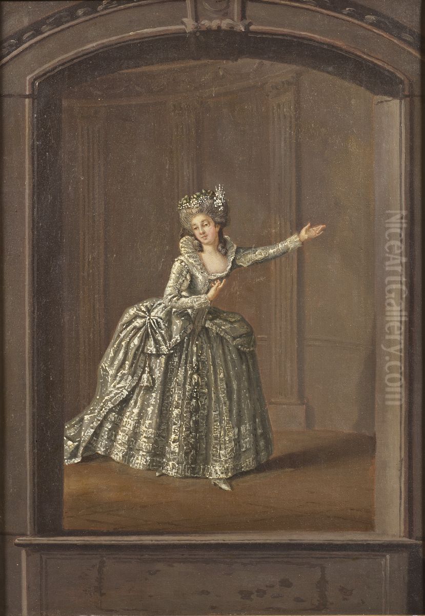 Hedvig Ulrika De la Gardie, 1761-1832, gift Armfelt Oil Painting by Pehr Hillestrom