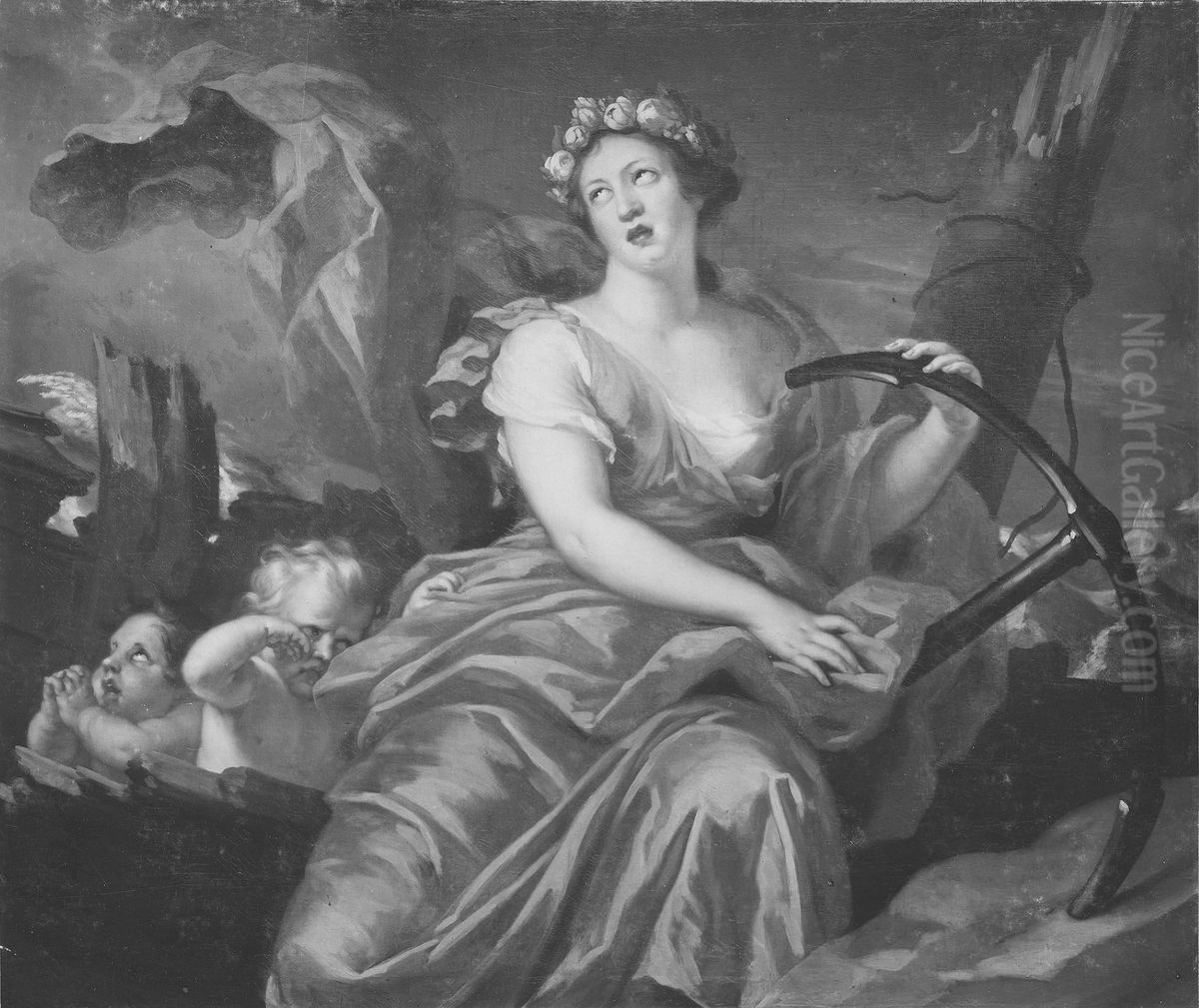 Hoppet Oil Painting by David Klocker Ehrenstrahl