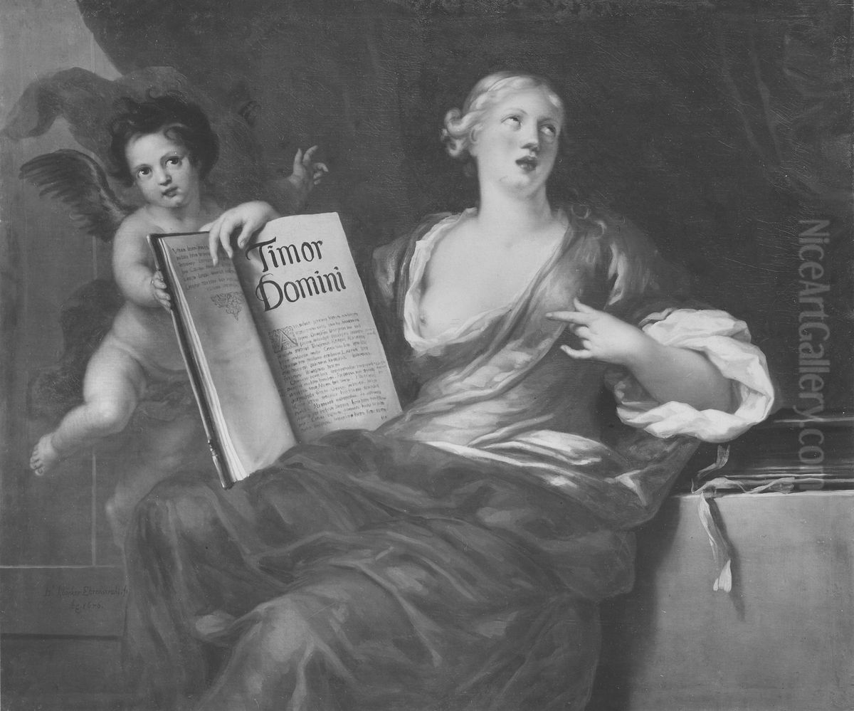 Gudsfruktan Oil Painting by David Klocker Ehrenstrahl