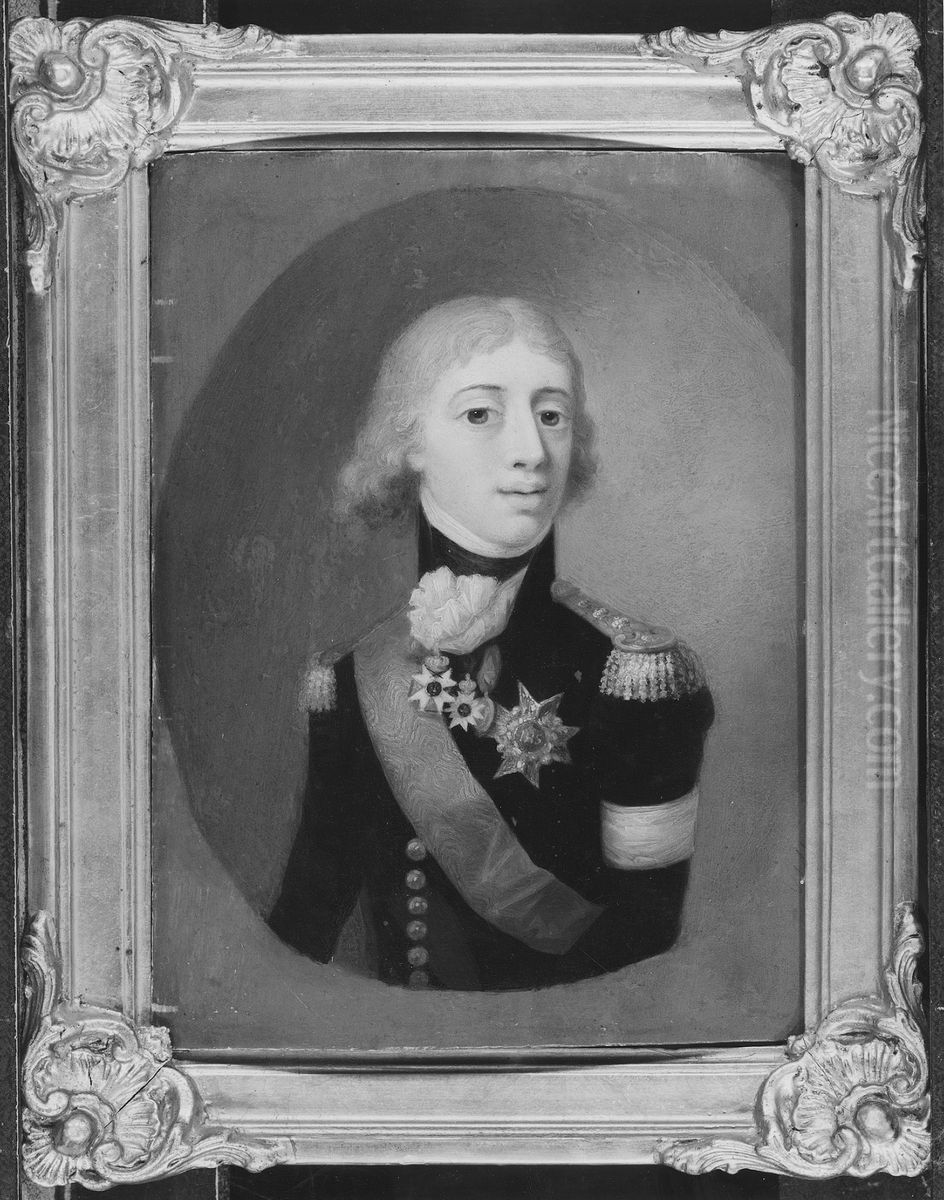 Gustav IV Adolf, 1778-1837, kung av Sverige Oil Painting by Johan Erik Bolinder