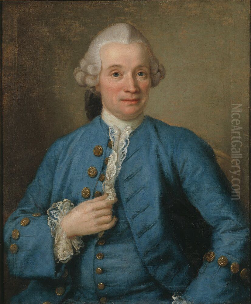 Isaac Sauer(1718-1786) Oil Painting by Ulrika Pasch