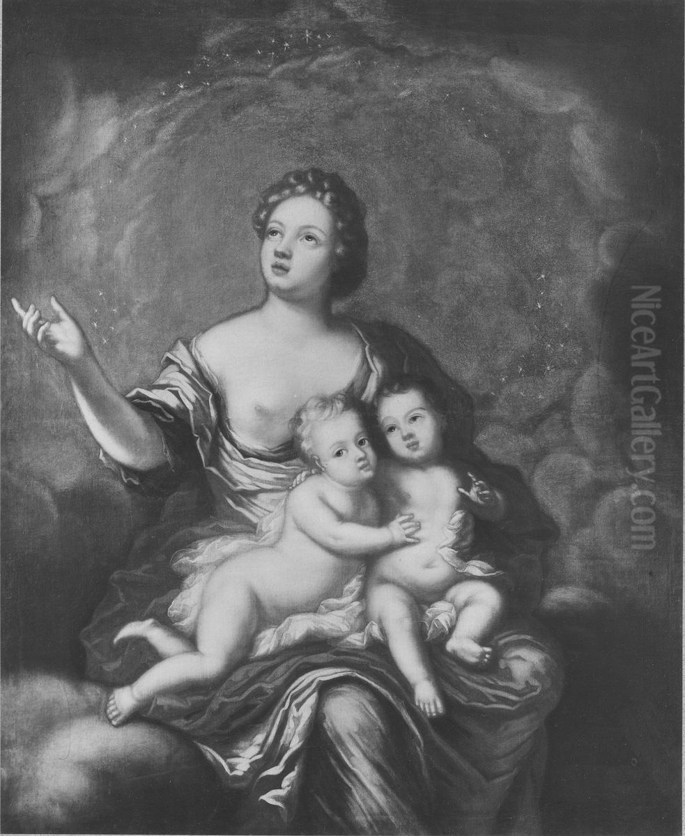 Allegori over Karl Gustav och Fredrik prinsar av Sverige Oil Painting by David Klocker Ehrenstrahl