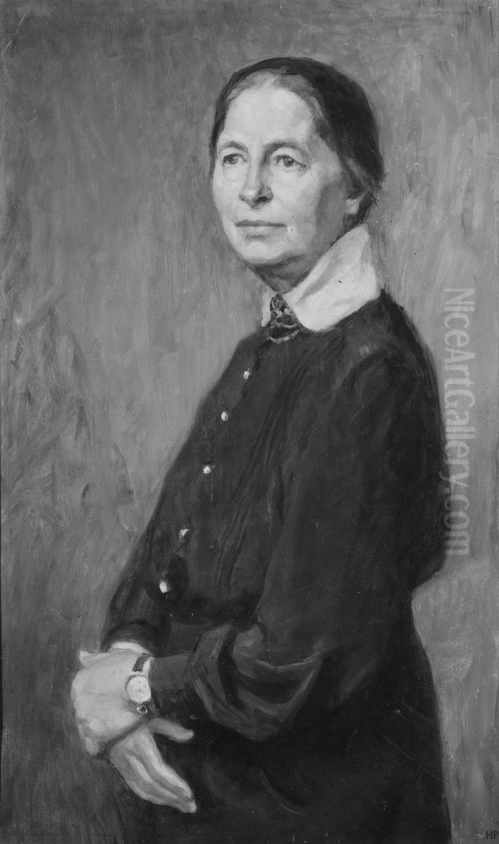 Karolina Widerstrom, 1856-1949 Oil Painting by Hanna Hirsch-Pauli