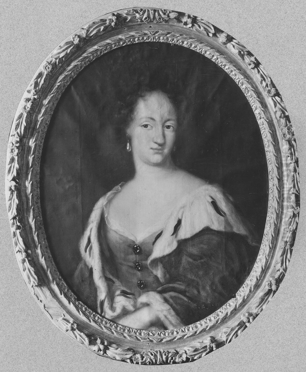 Ulrika Eleonora d.a. 1656-93, drottning av Sverige prinsessa av Danmark Oil Painting by David Klocker Ehrenstrahl