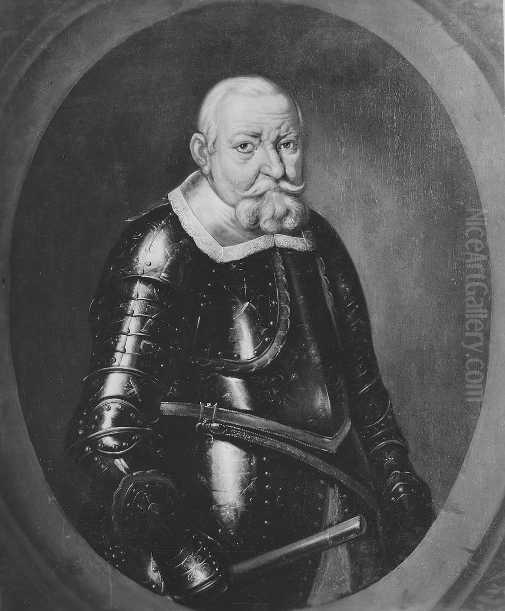 Johan Georg I (1585-1656), Elector of Saxony Oil Painting by Frans Luycx