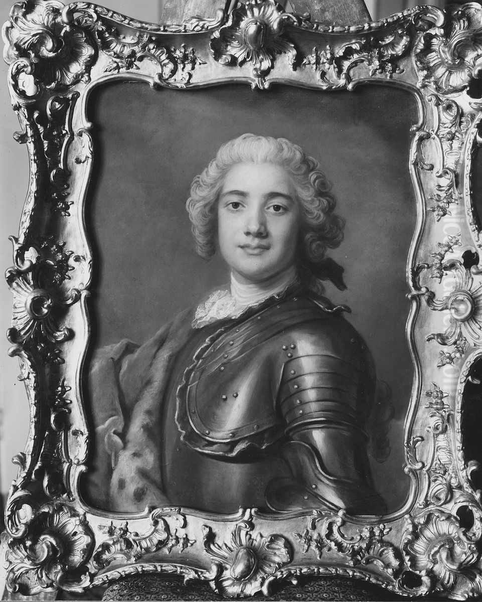 Pontus Fredrik De la Gardie, 1726-1791, greve, generallojtnant, en av Rikets herrar, kammarherre Oil Painting by Gustaf Lundberg