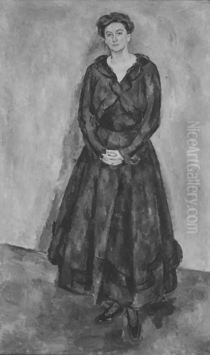 Signe Hvistendahl, 1881-1943 Oil Painting by Birger Simonsson