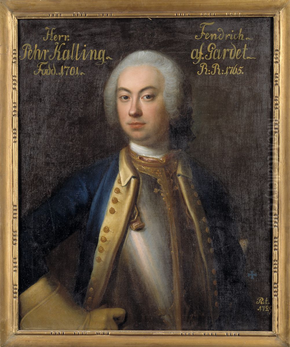 Per Kalling, 1700-1795 Oil Painting by Lorens Pasch the Elder