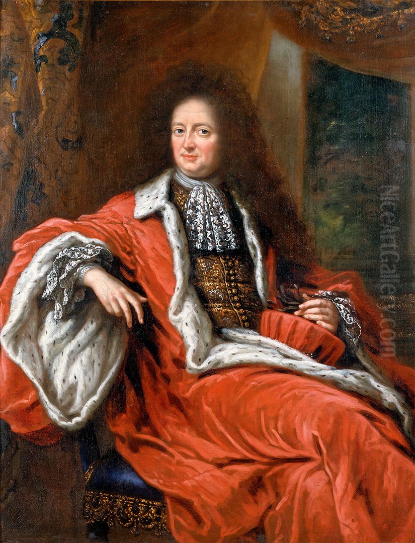 Fabian Wrede, 1641-1712 Oil Painting by David Klocker Ehrenstrahl