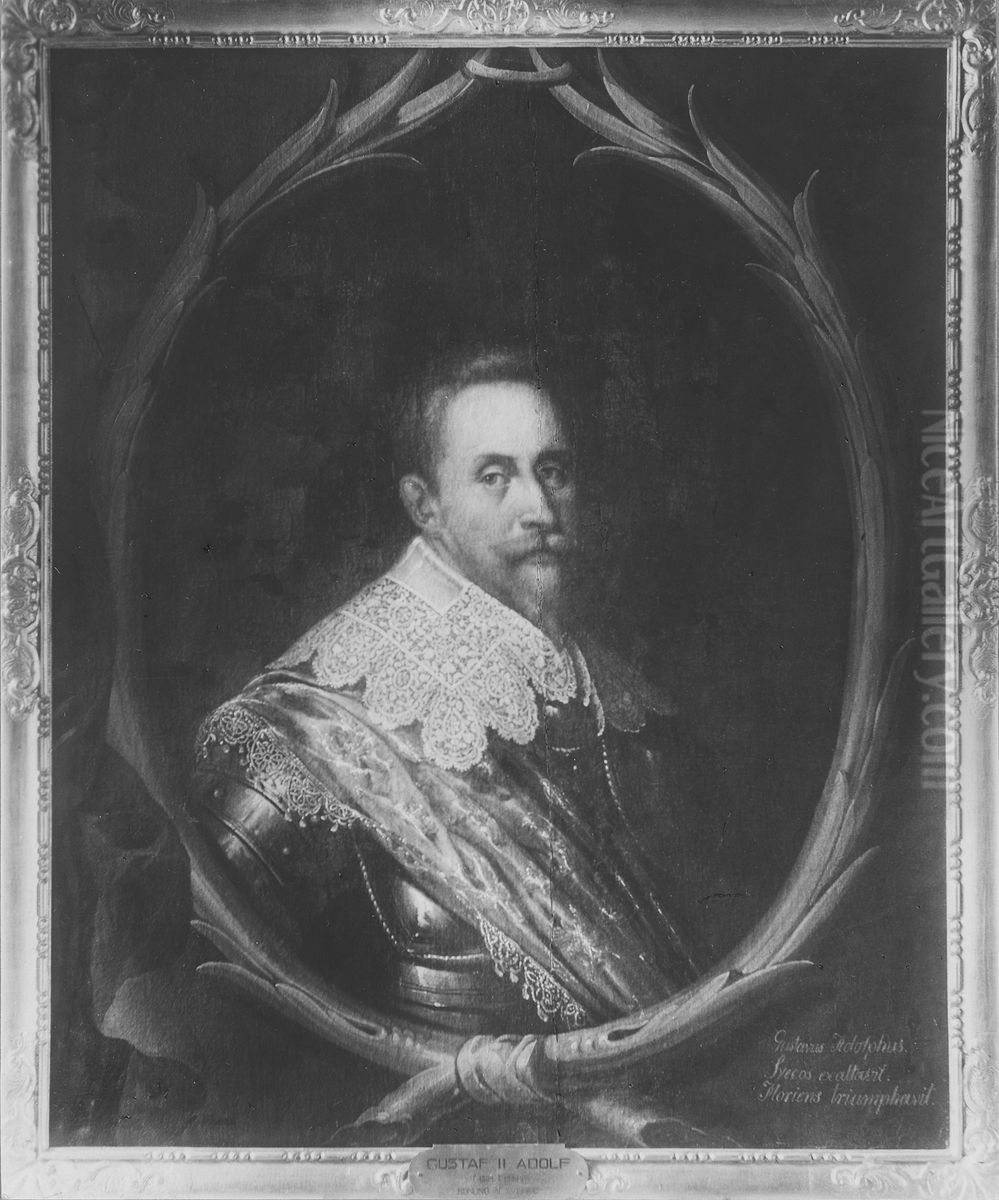 Gustav II Adolf, 1594-1632, konung av Sverige Oil Painting by Michiel Jansz. van Mierevelt