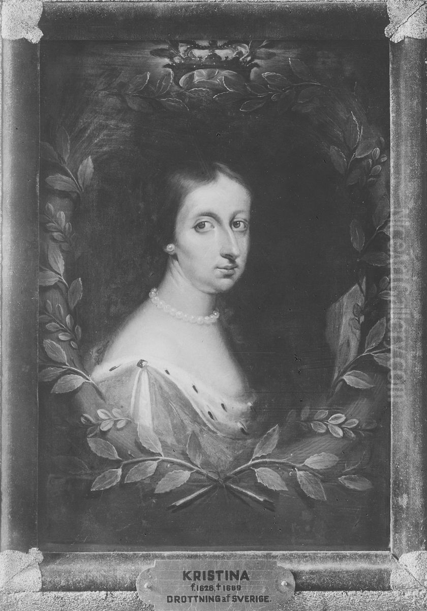 Kristina, 1626-1689, drottning av Sverige Oil Painting by Abraham Wuchters