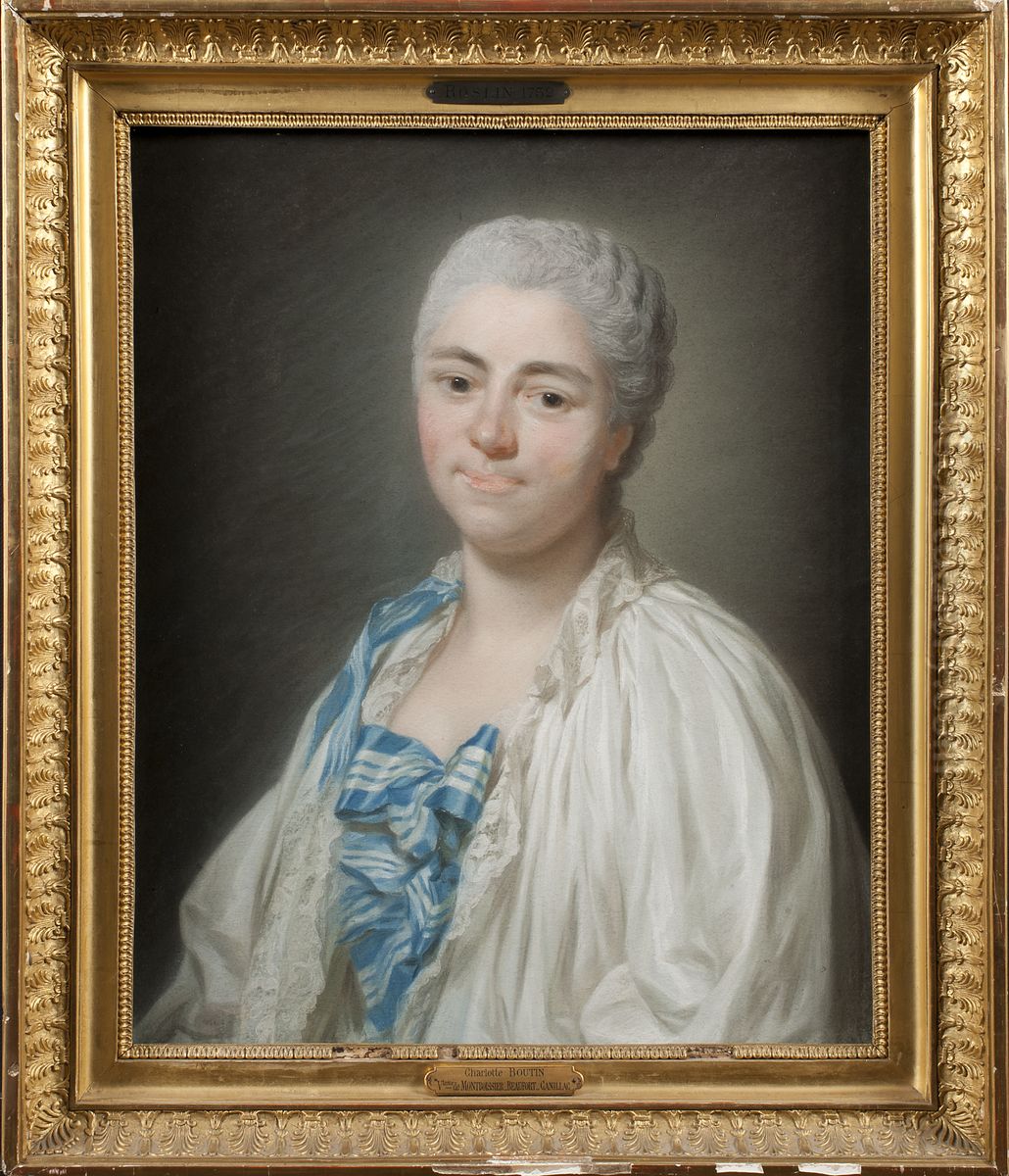 Marie Charlotte Madeleine Boutin de La Colombiere, Vicomtesse de Montboissier (1729-1782) Oil Painting by Alexander Roslin