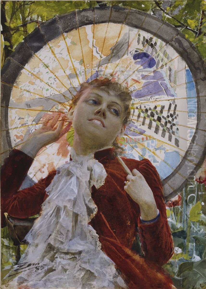 Luftslott Oil Painting by Anders Zorn