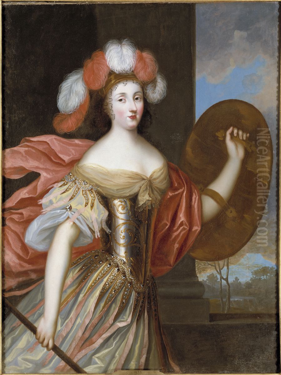 Olympia Mancini, 1640-1708 Oil Painting by Charles Beaubrun