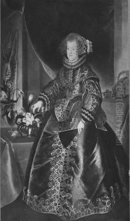 Maria Anna, prinsessa av Spanien Oil Painting by Frans Luycx