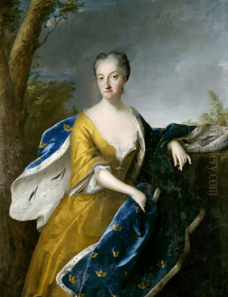 Ulrika Eleonora d.y., 1688-1741, drottning av Sverige Oil Painting by Georg Desmarees