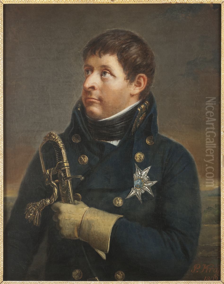 Karl August, 1768-1810, Duke of Holstein-Sonderburg-Augustenburg, Crown Prince of Sweden Oil Painting by Per Krafft the Younger