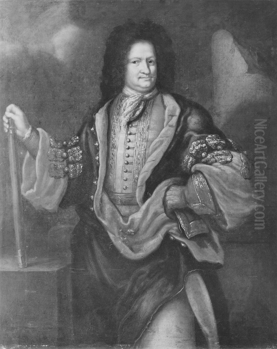 Clerck Hans, 1629-1711 Oil Painting by David Klocker Ehrenstrahl