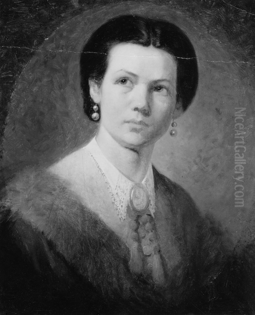 Amanda Sidvall, 1844-1892 Oil Painting by Emma Ekwall