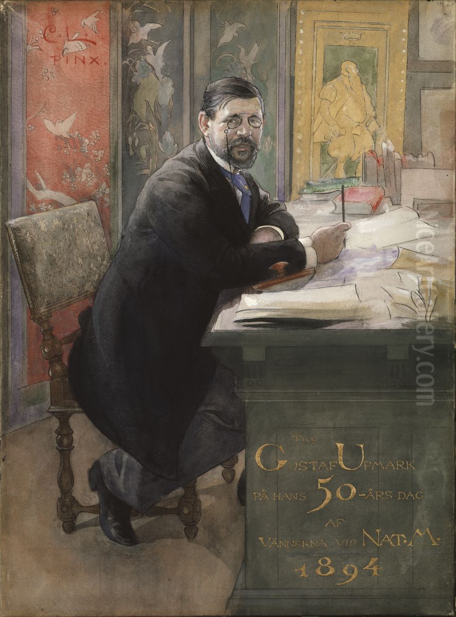 Gustaf Upmark, director of the Nationalmuseum Oil Painting by Carl Larsson