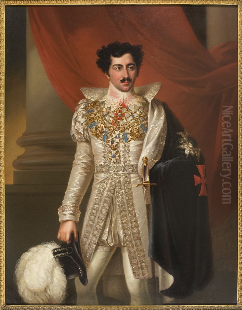 Oscar I, 1799-1859 Oil Painting by Fredric Westin