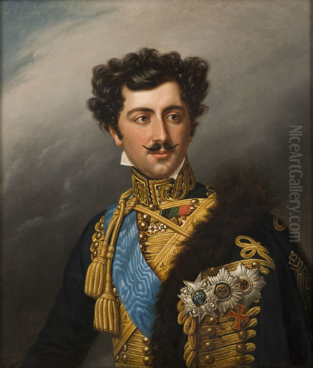 Oskar I, 1799-1859, kung av Sverige Oil Painting by Fredric Westin