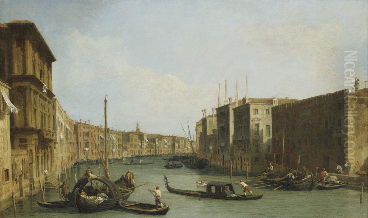 View of the Grand Canal Oil Painting by Canaletto