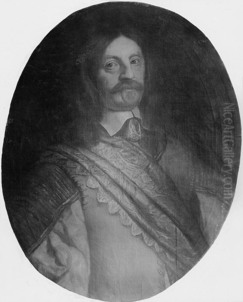 Hans Christoffer von Koningsmarck, 1600-1663 Oil Painting by Matthaus the Elder Merian