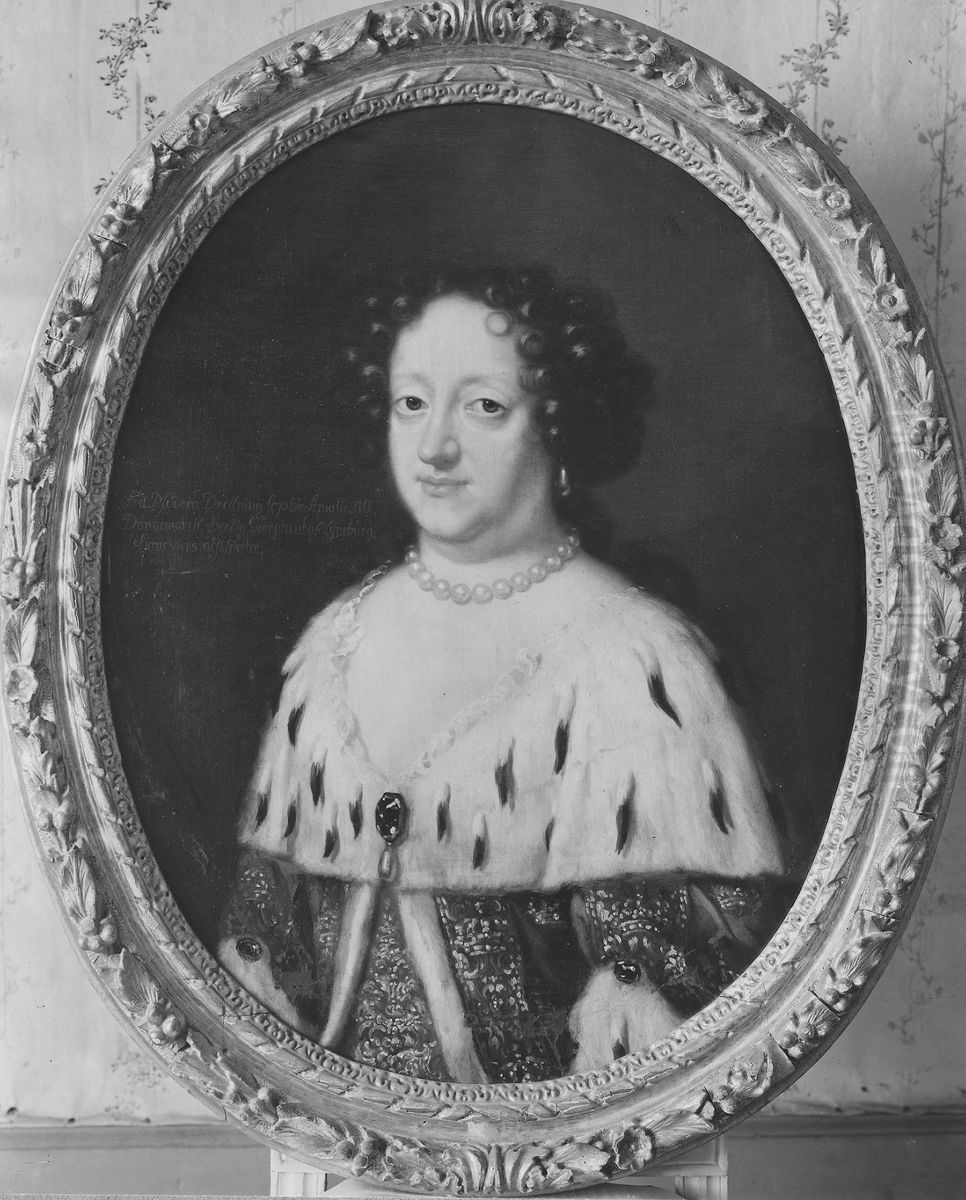 Sofia Amalia, 1628-85 Oil Painting by David Klocker Ehrenstrahl