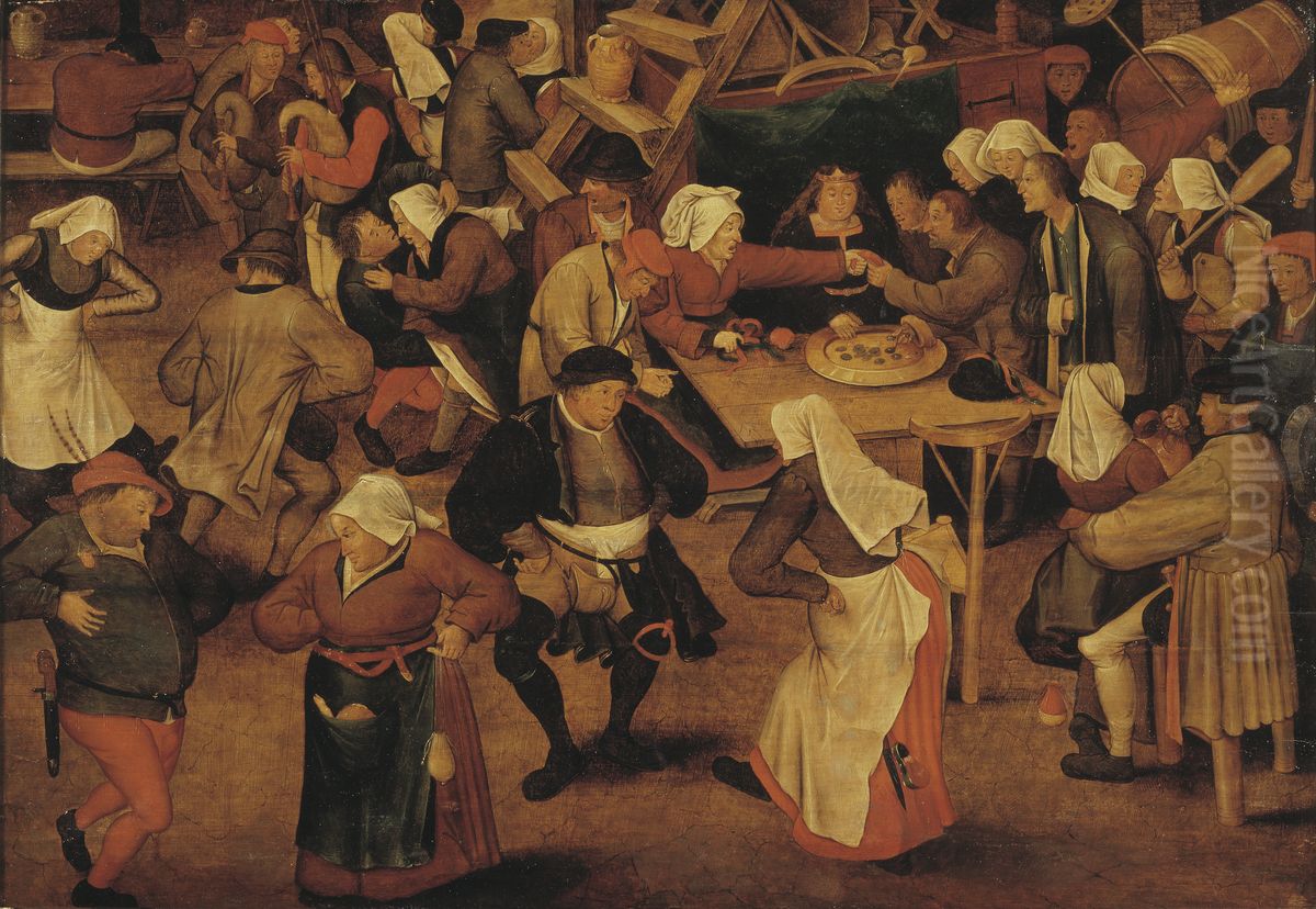 Bondbrollop Oil Painting by Pieter Brueghel the Younger