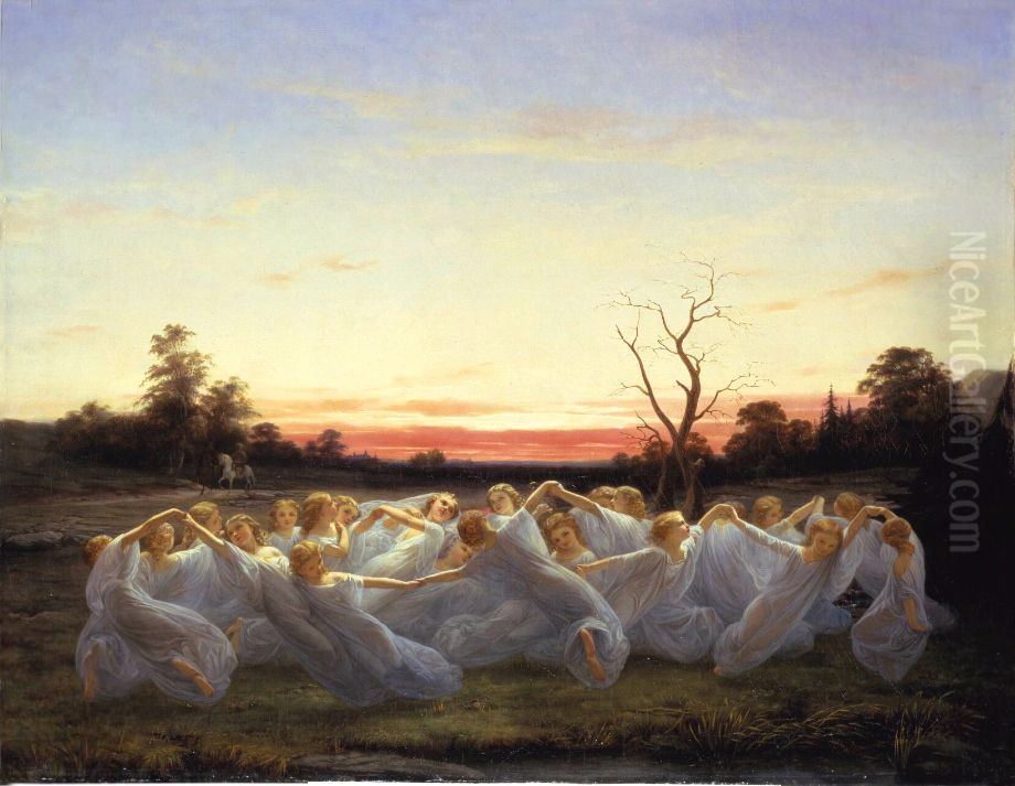 Angsalvor Oil Painting by Nils Blommer