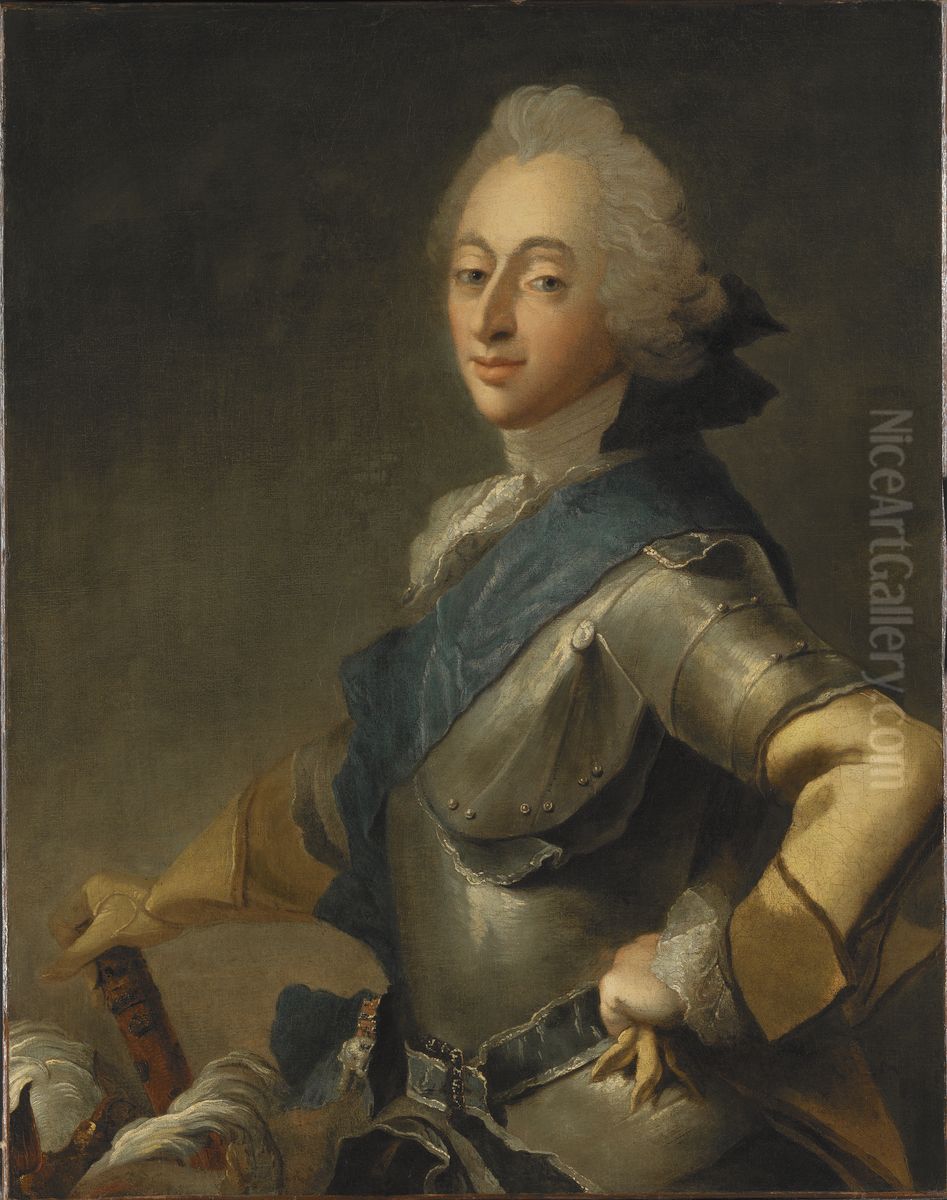 Kung Frederik V av Danmark Oil Painting by Carl Gustaf Pilo
