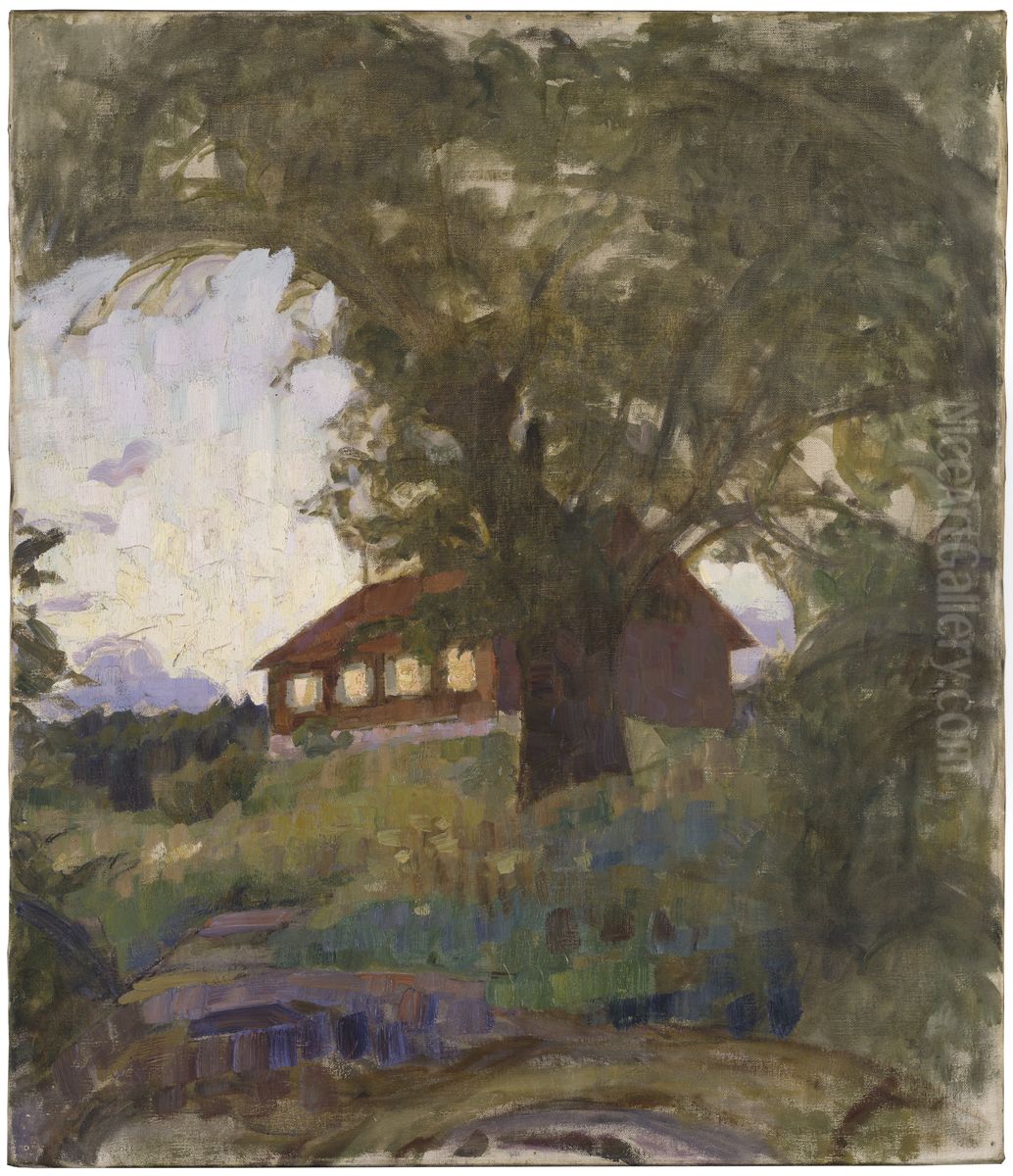 Klockargarden pa Tyreso Oil Painting by Richard Bergh