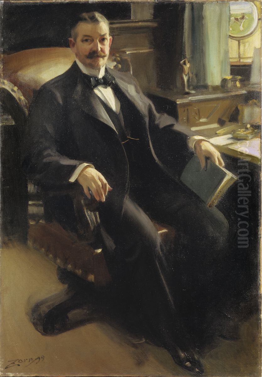 Mr Henry Clay Pierce Oil Painting by Anders Zorn