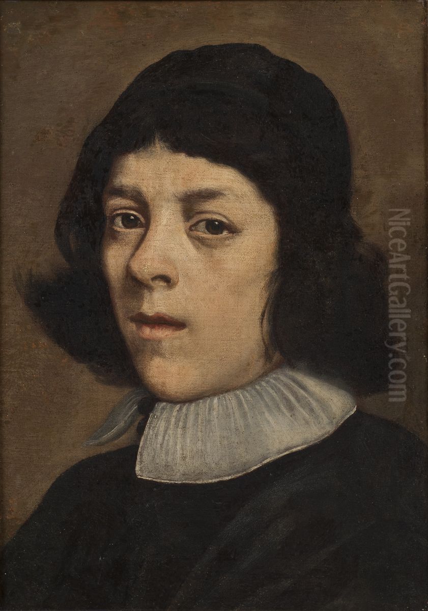 Portrait of a Young Man with a Beret Oil Painting by Carlo Ceresa