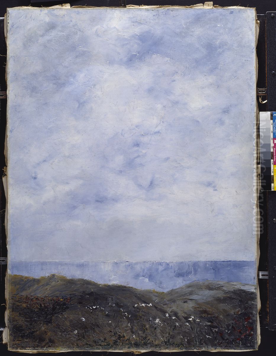 Kustlandskap II Oil Painting by August Strindberg