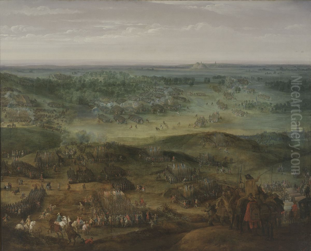 The Battle of Nordlingen (1634) I Oil Painting by Peter Snayers