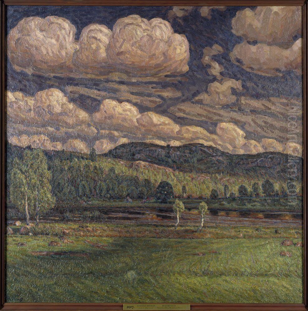 Molnskuggor Oil Painting by Herman Norrman