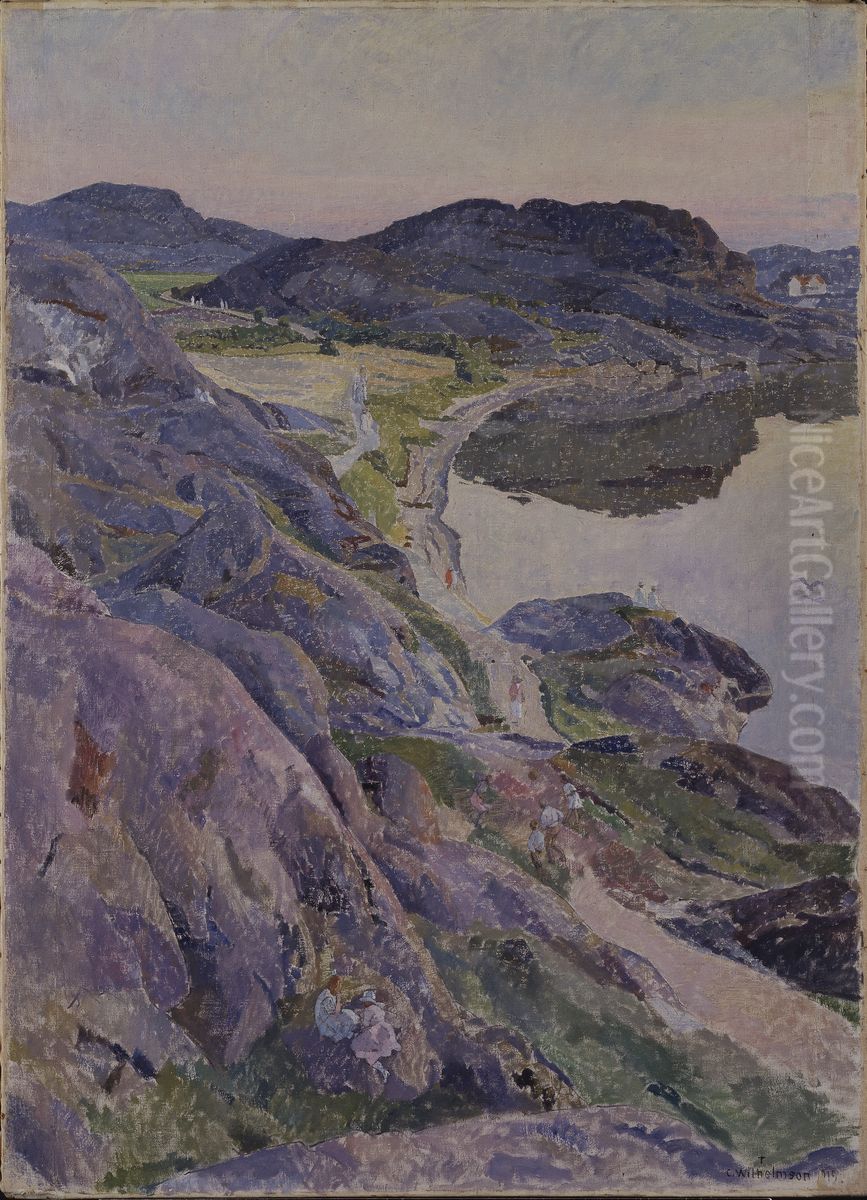 The Bogevik Road Oil Painting by Carl Wilhelm Wilhelmson