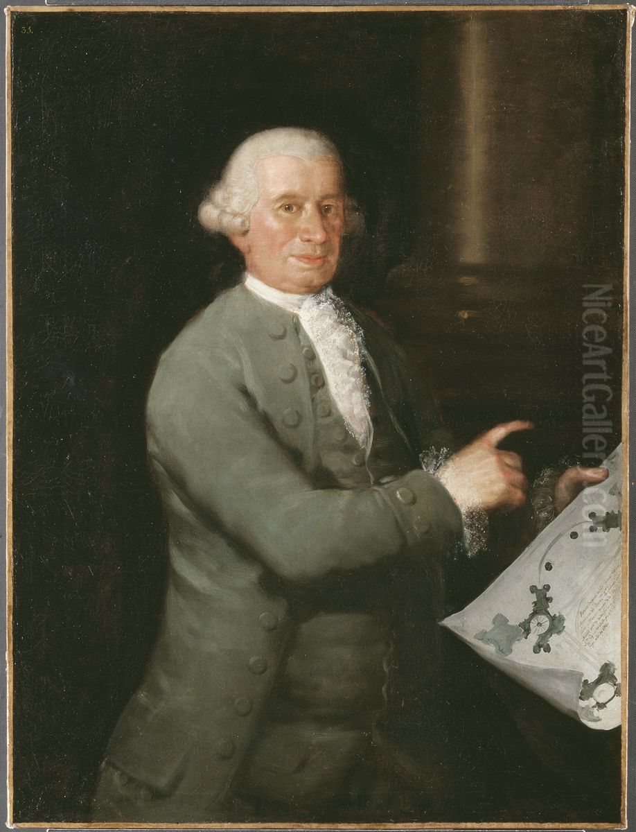 Arkitekten Ventura Rodriguez (1717-1785) Oil Painting by Francisco Goya Fuendetodos
