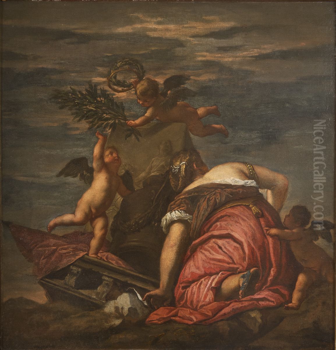 Skulpturen Oil Painting by Paolo Veronese (Caliari)