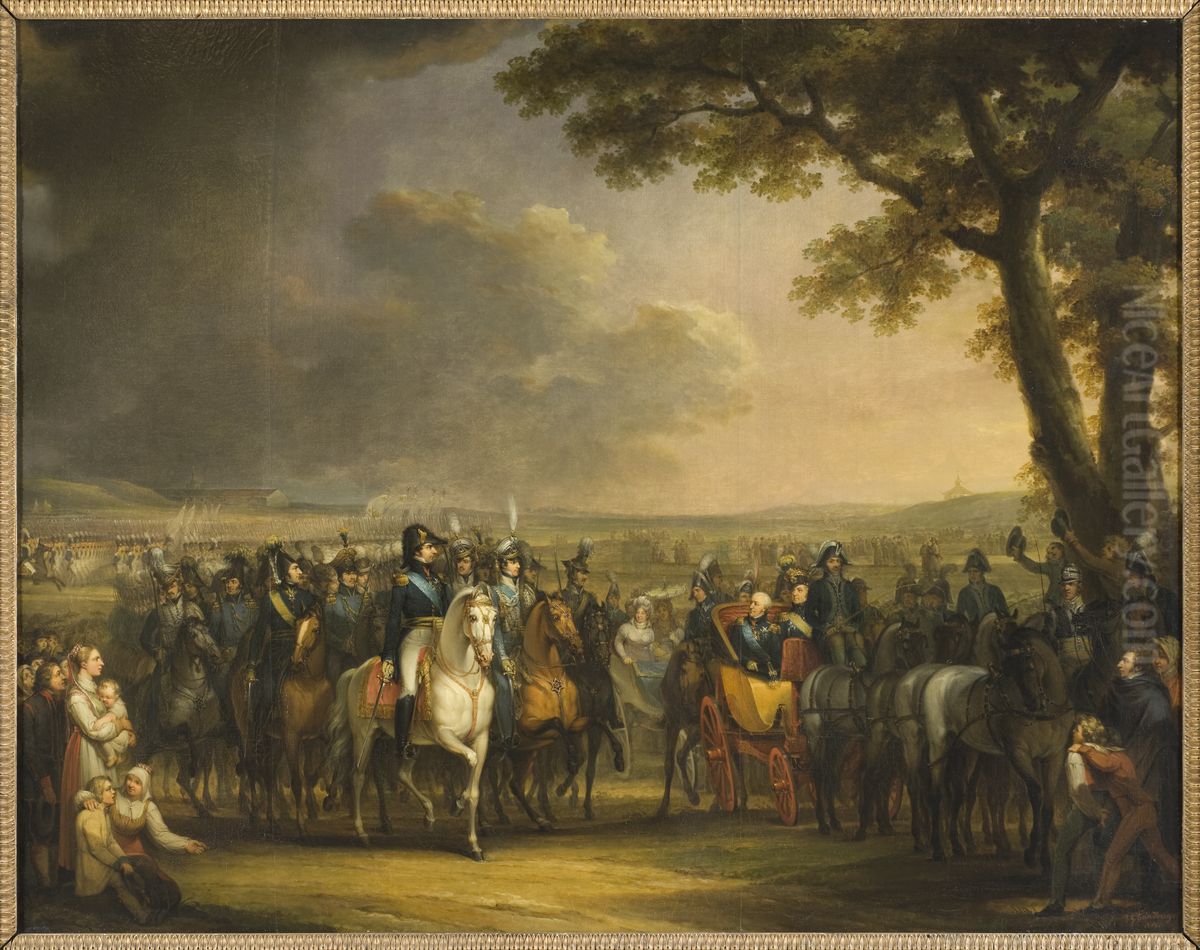 Review on Ladugardsgarde, Stockholm Oil Painting by Johan Gustaf Sandberg