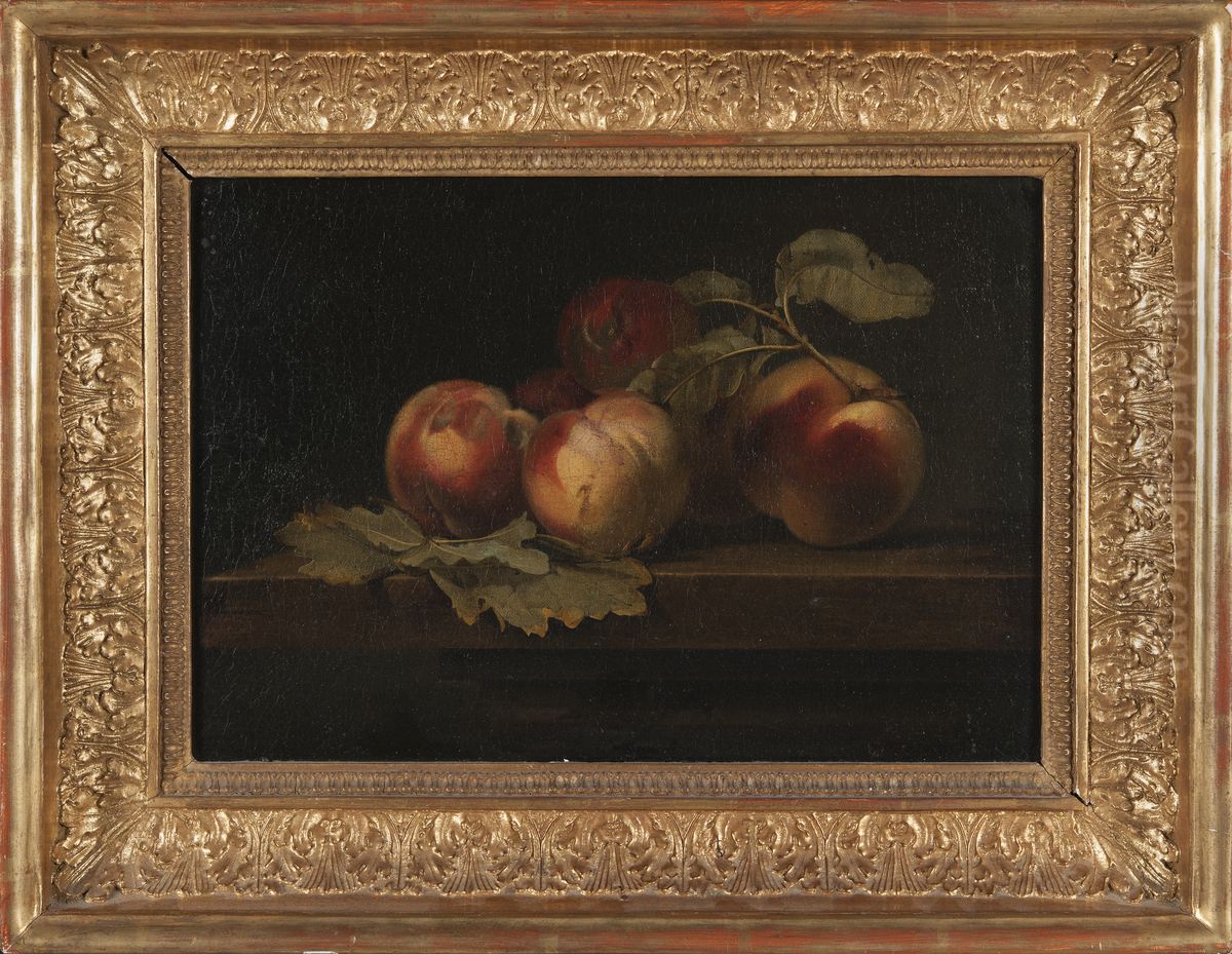 Still Life with Peaches Oil Painting by Gerard Van Spaendonck