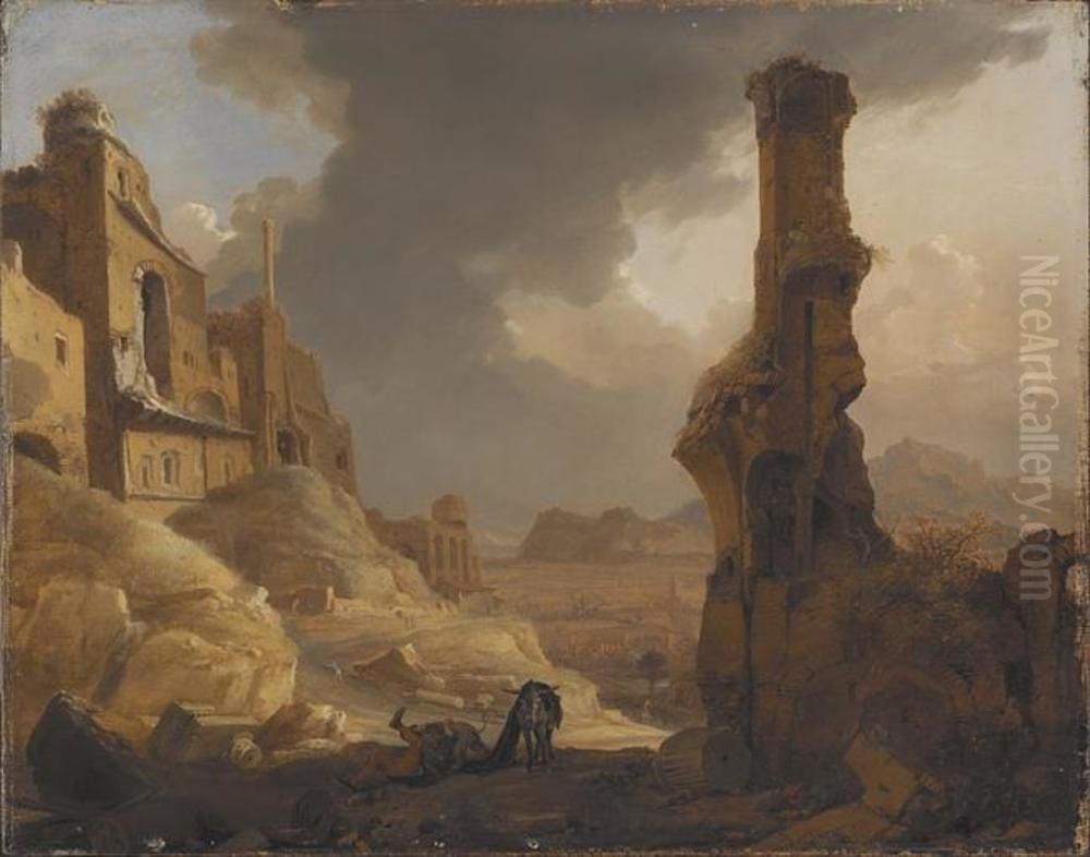Landscape with the Disobedient Prophet Oil Painting by Bartholomeus Breenbergh