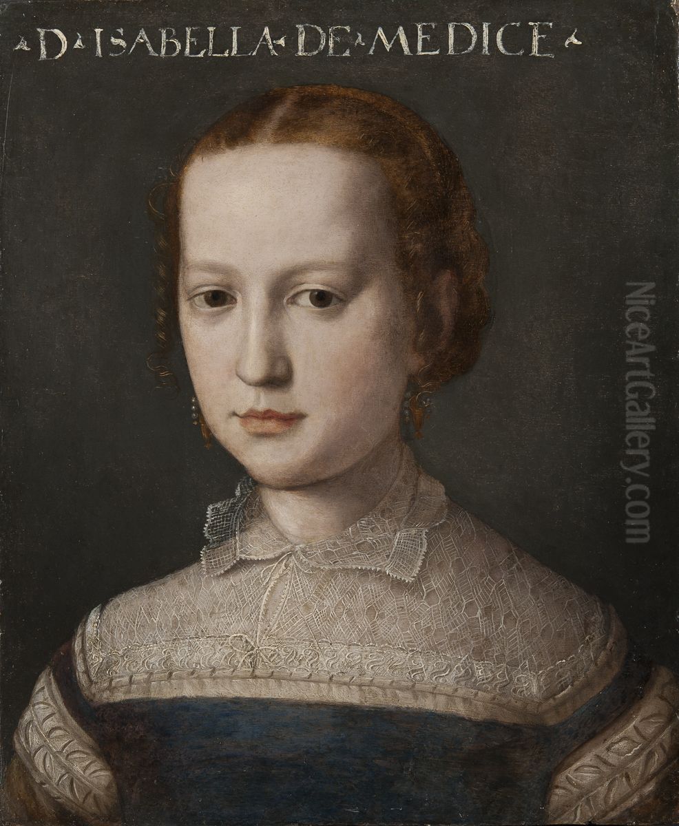 Isabella de Medici (1542-1576) Oil Painting by Bronzino
