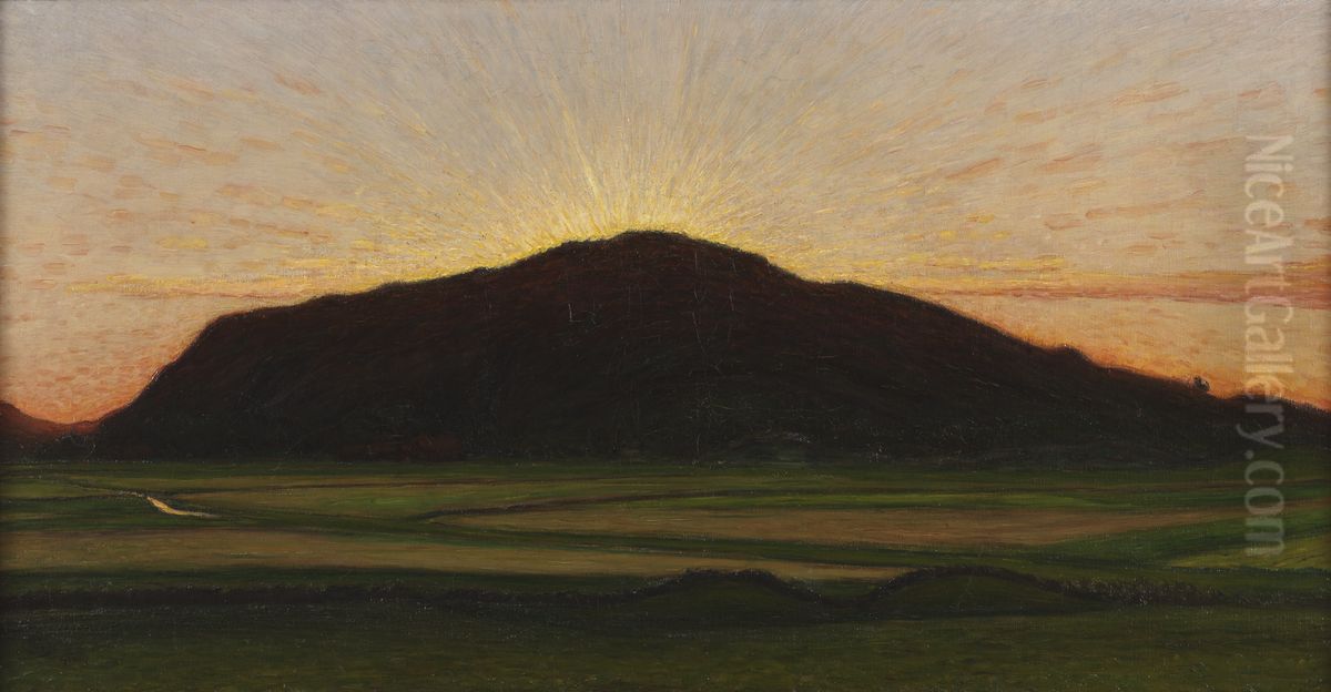 Solglod Oil Painting by Karl Nordstrom