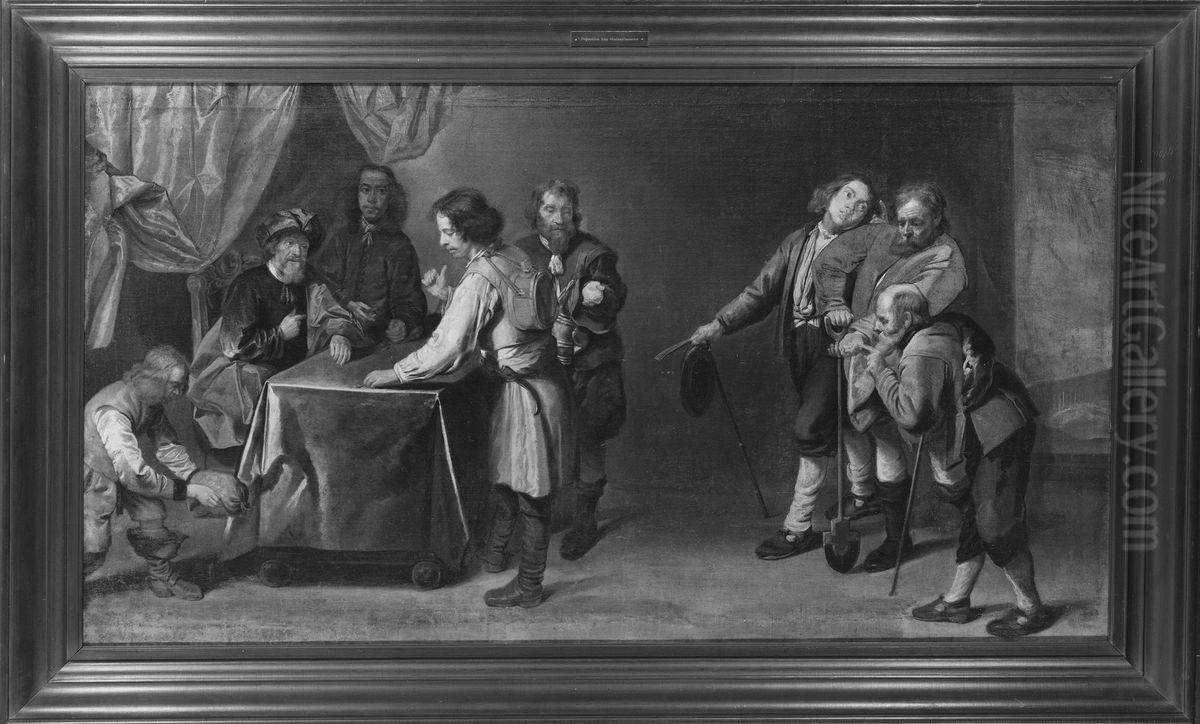 Liknelsen om vingardsmannen Oil Painting by David Ryckaert III