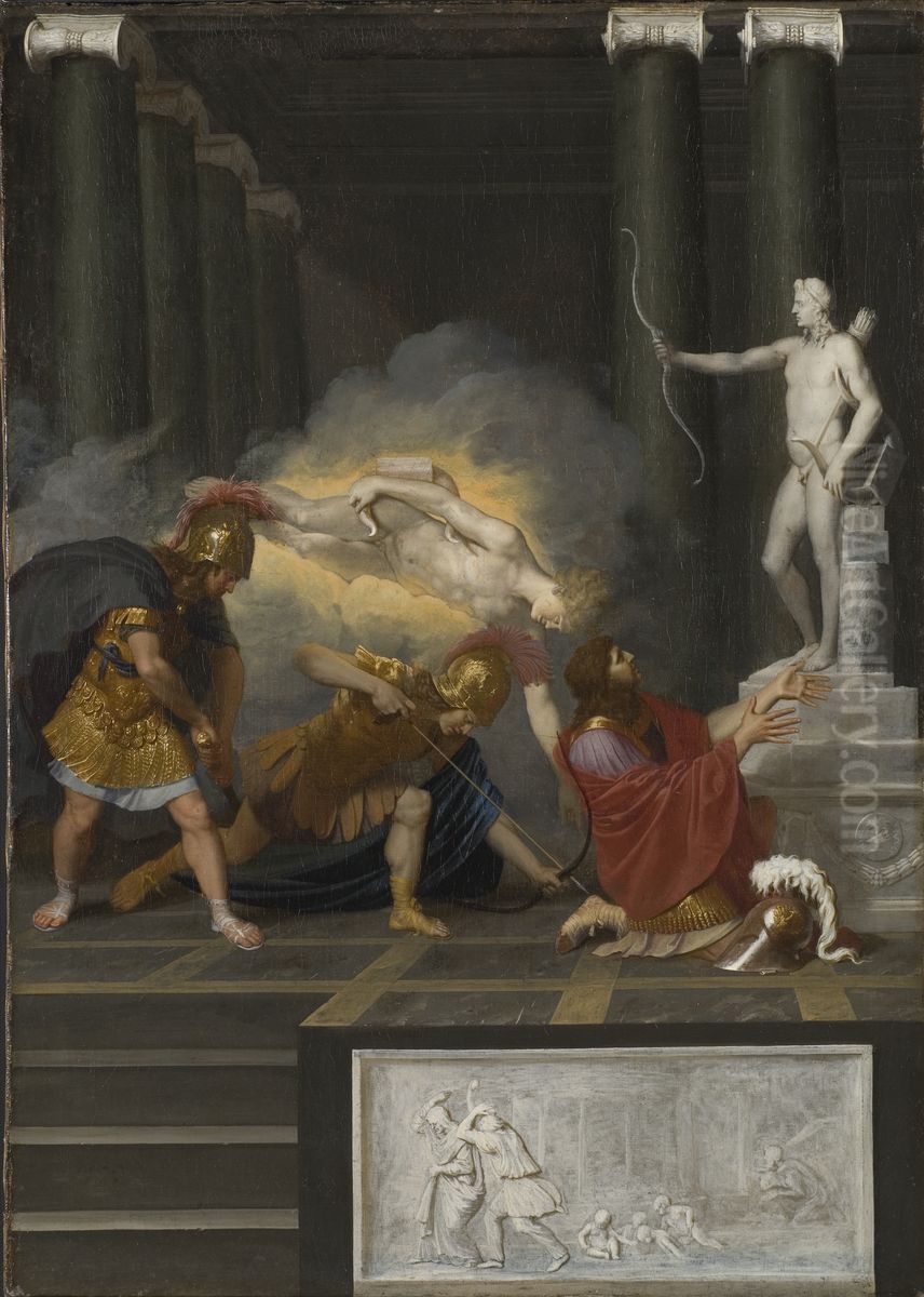 Achilles wounded in the Heel Oil Painting by Bertholet Flemalle